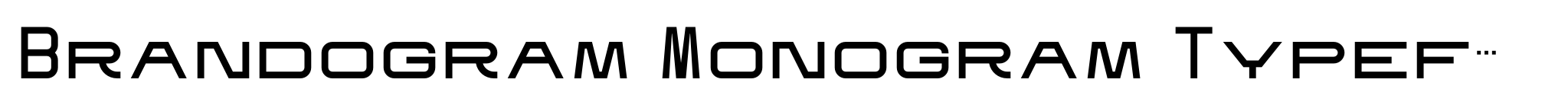 Brandogram Monogram Typeface Bold image